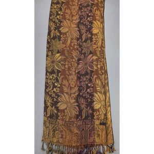 Asian Eye Rayon Scarf Wrap 13.5x80 Floral Paisley Tapestry Classic Staple India